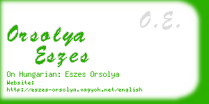 orsolya eszes business card